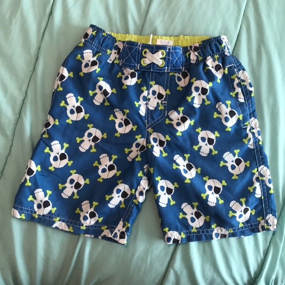 skull swim shorts